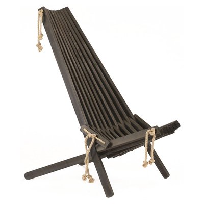 Chilienne en bois EcoChair Pin noir JARDINDECO