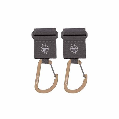 CAS Attaches poussette avec mousqueton (lot de 2) olive LASSIG