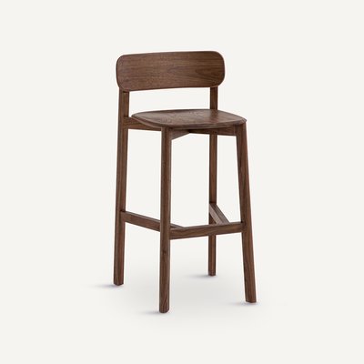 Barstuhl Batignolles, Nussbaum, Design by E. Gallina AM.PM