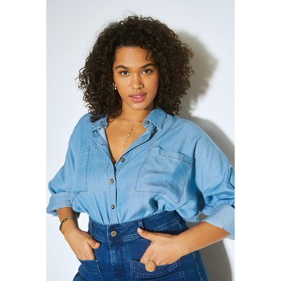 Chemise en jeans pas cher femme hot sale