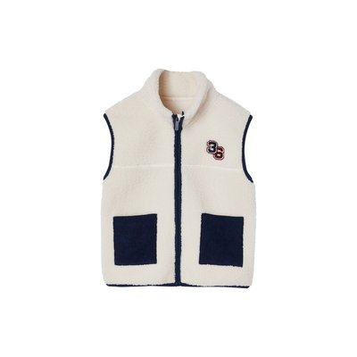 Gilet en sherpa sans manches Garçon VERTBAUDET