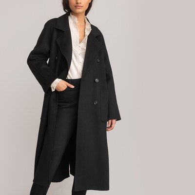 Manteau long femme noir top