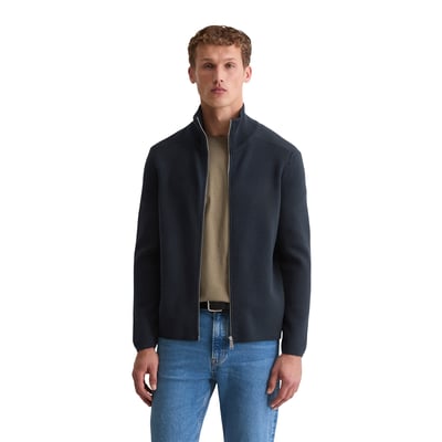Cardigan zippé regular en pur coton bio MARC O'POLO