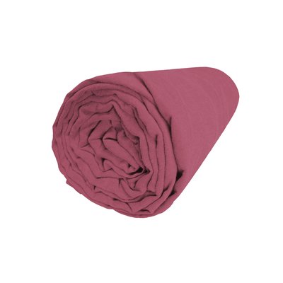 Drap housse en lin lavé bonnet 30cm, NATURELLEMENT LIN BLANC CERISE