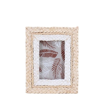 Cadre photo en corde de maïs 25x20cm ORNAMI
