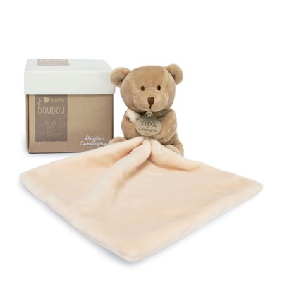 Doudou mouchoir boîte fleur Ours DOUDOU ET COMPAGNIE