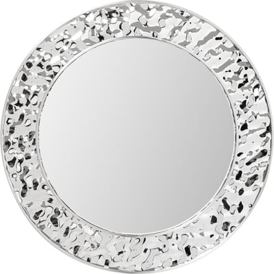Miroir rond en acier texturé 100cm, CARINO KARE DESIGN