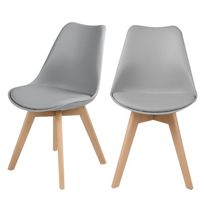Lot de 2 chaises et pieds - SKANDI RENDEZ-VOUS DÉCO