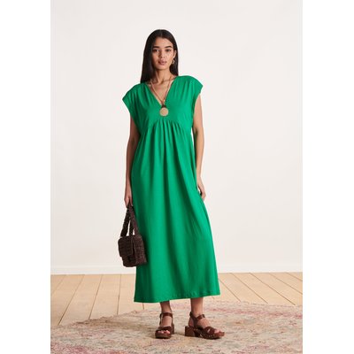 Robe mi-longue col V en lyocell coton LA FEE MARABOUTEE
