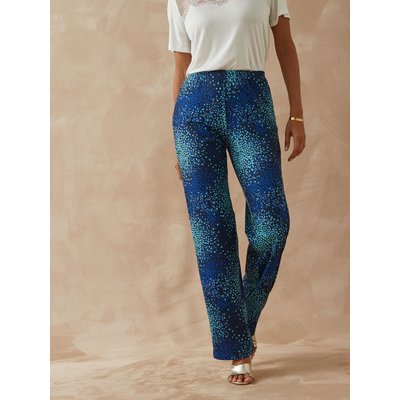 Pantalon élastiqué en crêpe fluide DAXON
