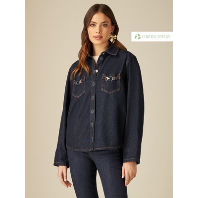 Veste chemise en jean femme outlet