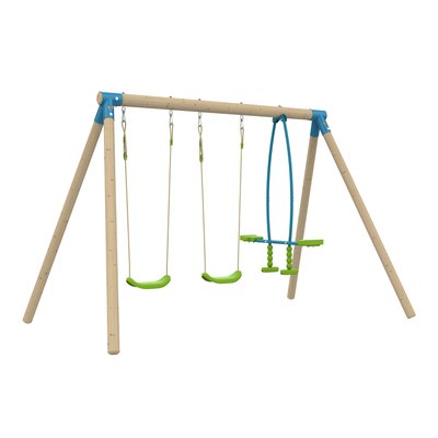 Portique 2 balançoires et vis-à-vis ANÉMONE TP TOYS