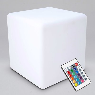 Cube LED multicolore rechargeable 43cm, SHINE OVIALA