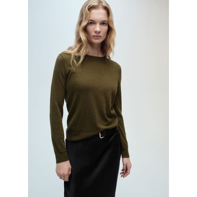 Pull-over laine mélangée col rond MANGO
