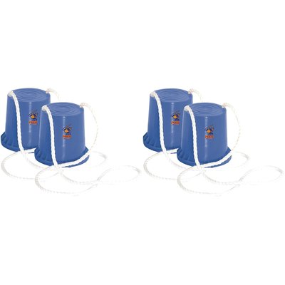 2 paires Seaux à marcher bleu HUDORA