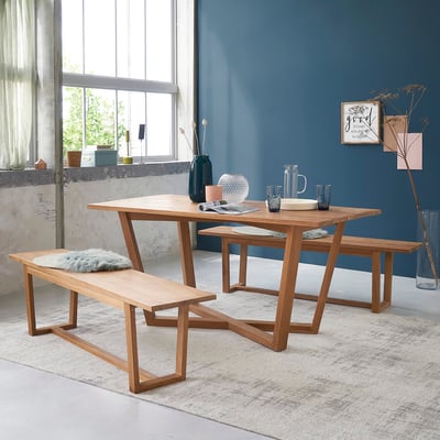 Table en teck massif 8 pers.  TRISTAN BERAH GETAH