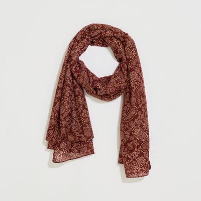 Étole fluide motif cachemire GRAIN DE MALICE