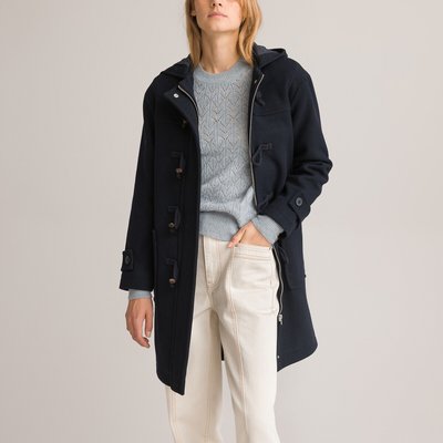 Duffle-coat en drap de laine mélangée LA REDOUTE COLLECTIONS