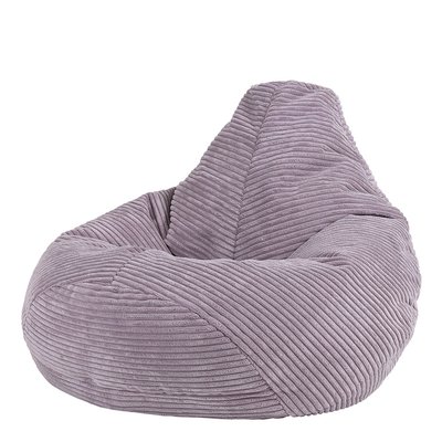 Pouf enfant à dossier incliné velours côtelé Oeko-Tex® - DALTON ICON