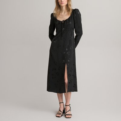 Robe longue jacquard, manches longues LA REDOUTE COLLECTIONS