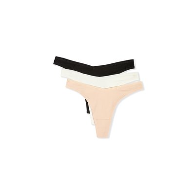 Lot de 3 tangas  en coton JOHN ETAM
