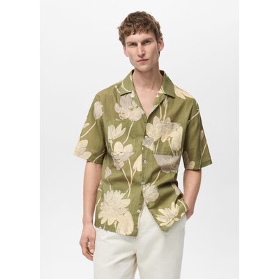 Chemise en coton imprimé fleuri MANGO MAN