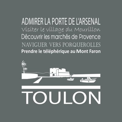 Tableau Mural Toulon ILLUSTRATION CEANOTHE