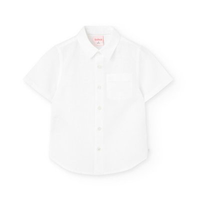 Chemise unie à manches courtes BOBOLI