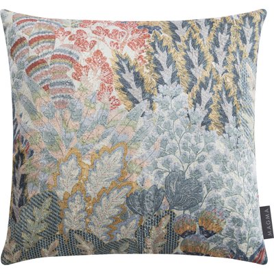 Housse de coussin imprimé végétal sur velours OPHELIA MAGMA HEIMTEX