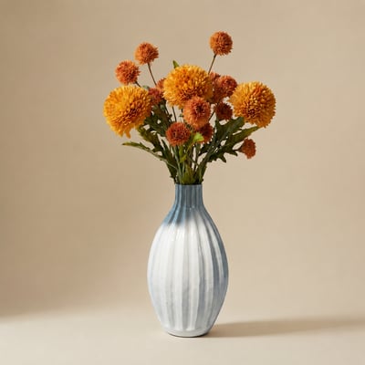 Bouquet de 6 tiges de dahlias artificiel H62 SIA