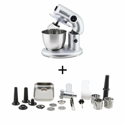 robot petrin 1000w+ accessoires optionnels - km80 s silver + ac8 H.KOENIG
