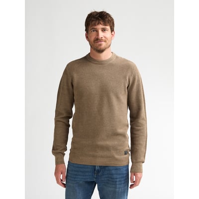 Pull en coton texturé ironstone PETROL INDUSTRIES