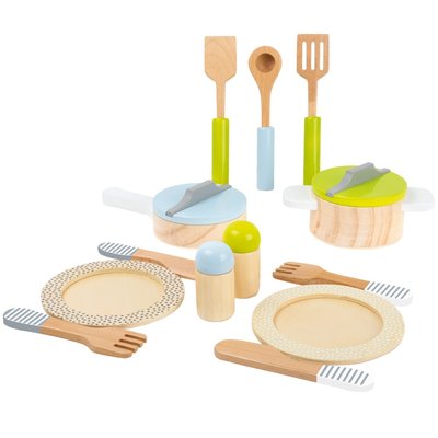 Couverts et casseroles en bois SMALL FOOT COMPANY