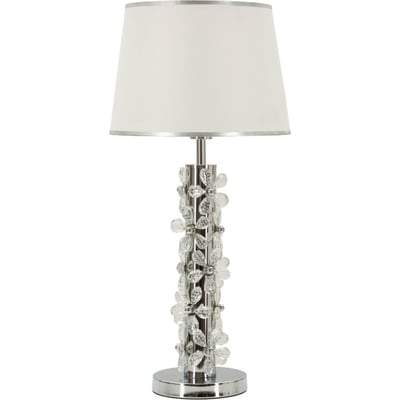 Lampe à poser en fer décor floral GLAM RECOLLECTION