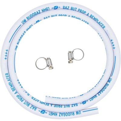 Tuyau gaz SOUPLE A COLLIERS BUTANE NF GAZ 1.25m CAMPINGAZ