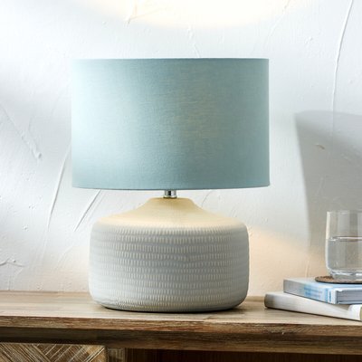 Celadon Scratch Texture Ceramic Table Lamp SO'HOME