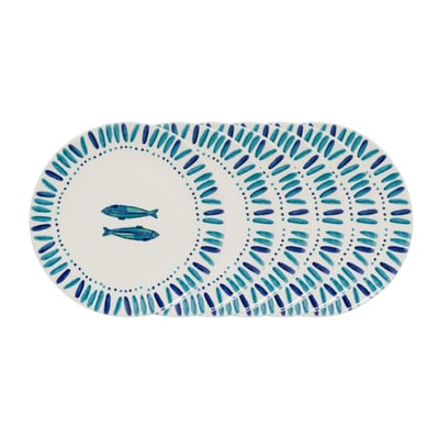 Assiette plate Kyanos 27 cm (lot de 6) TABLE PASSION