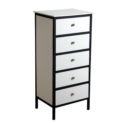 Commode tiroirs en bois et métal 5 tiroirs AUBRY GASPARD