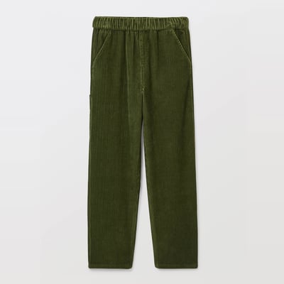Pantalon droit élastiqué en velours côtelé MONOPRIX