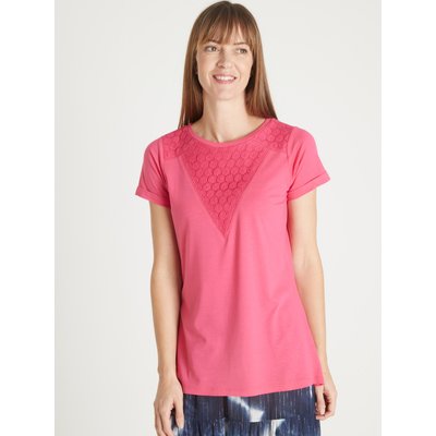 Tee-shirt empiècements dentelle DAXON