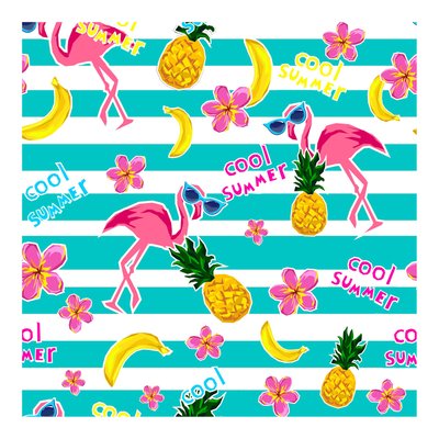 Lot de 20 serviettes papier summer flamingo DOUCEUR D'INTÉRIEUR