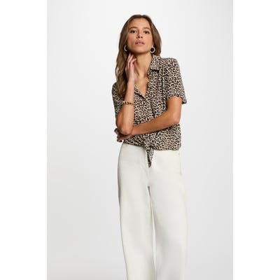 Chemise nouée col à revers MORGAN