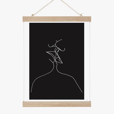 Confidence, affiche, cadre chêne 50x70cm COTTON BIRD
