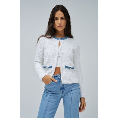 CARDIGAN AVEC PERLES ET BRILLANTS SALSA JEANS