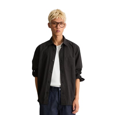 Chemise coupe classique en popeline de coton bio à carreaux MARC O’POLO DENIM