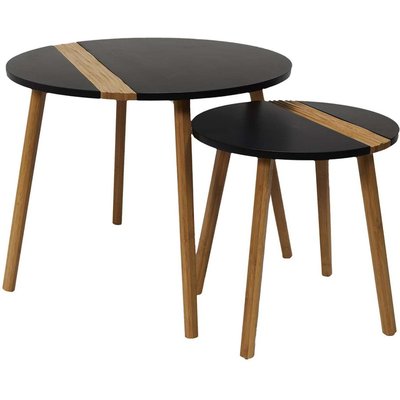 Tables gigognes bicolores Relief (Lot de 2) CMP