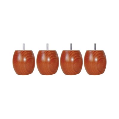 Pied boule bois (lot de 4) SOMEO