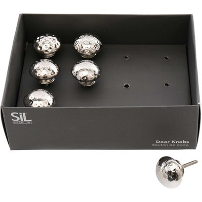Boutons de pte en aluminium martelé (Lot de 12) JARDINDECO