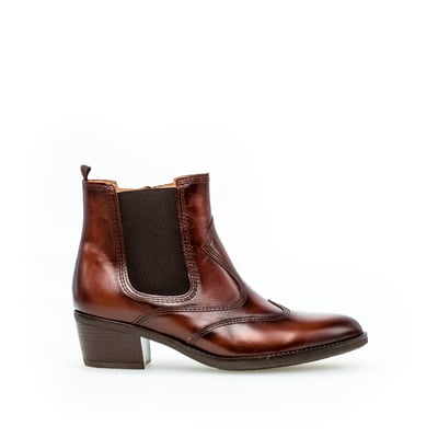 Bottines en cuir à talon façon block GABOR