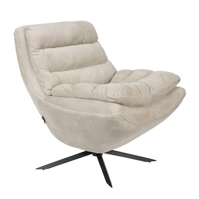 Fauteuil pivotant en velours côtelé - VINCE DUTCHBONE